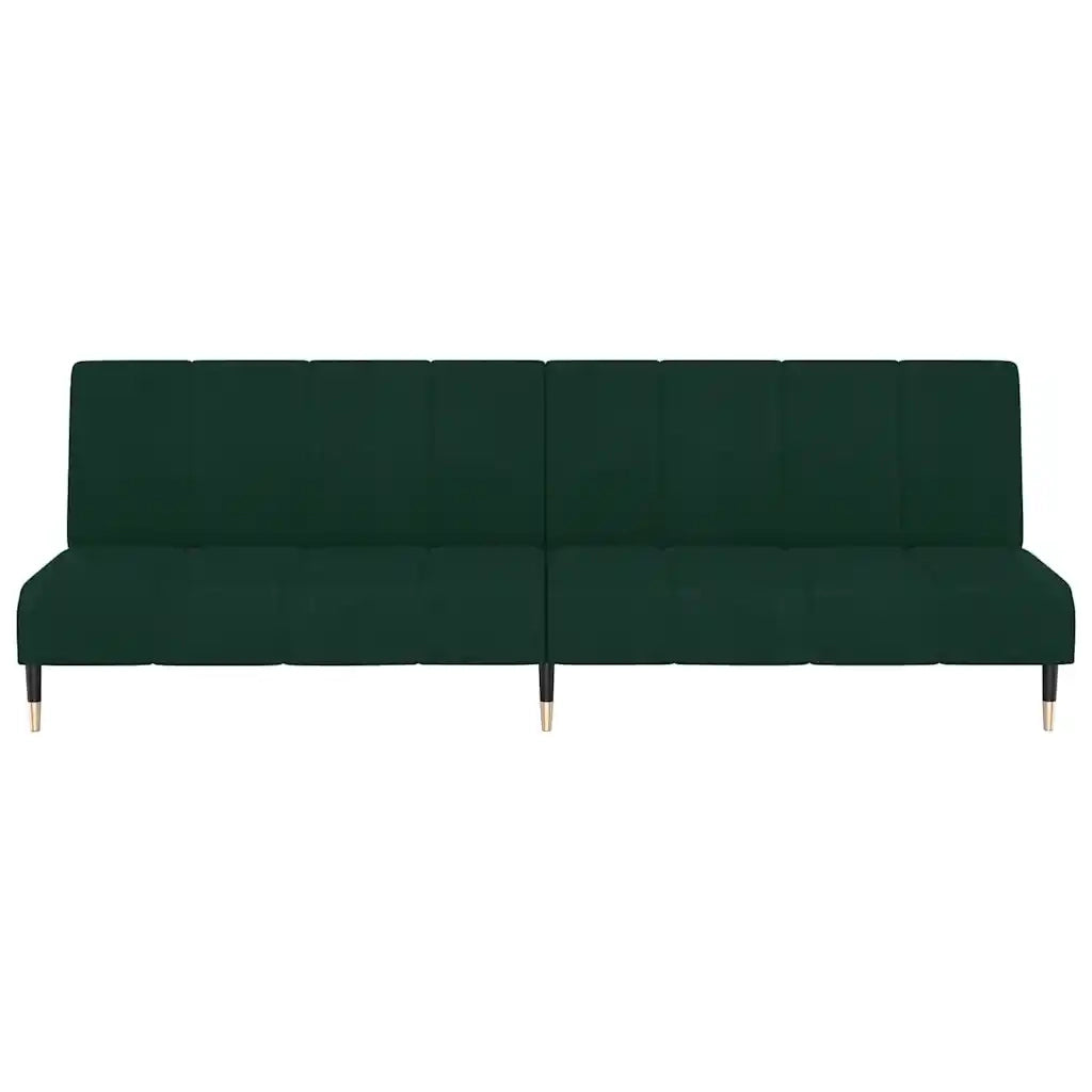Divano letto | Sof¨¤ letto | Letto singolo a 2 Posti Verde Scuro in Velluto
