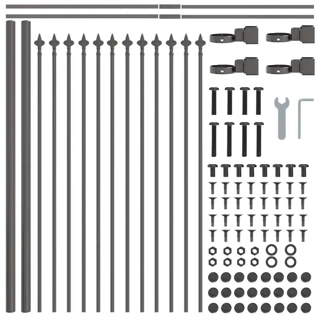 Recinzione per Giardino Woerden Grigio 1,7 x 0,6 m 42003868