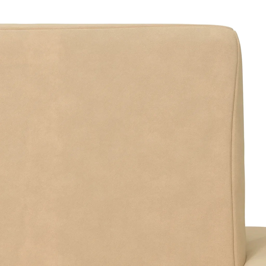 Divano letto | Sof¨¤ letto | Letto singolo per Bambini a 2 Posti Crema in Morbido Peluche