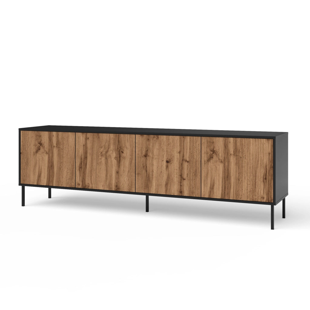 Buffet 4 ante BUDAPEST-S nero/quercia