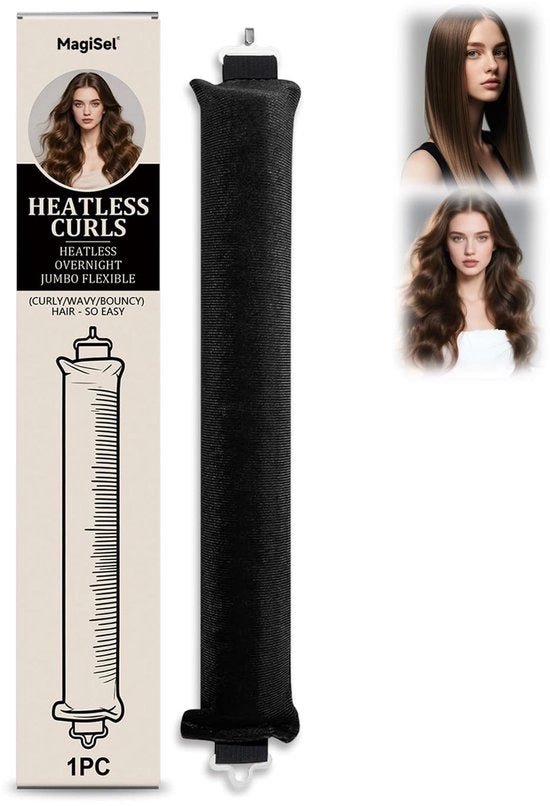 Krullanti notturno senza calore, nuove spazzole a onde per capelli di media lunghezza, applicazione notturna per onde morbide senza calore, DIY onde notturne con spazzole a onde senza calore, capelli di media lunghezza