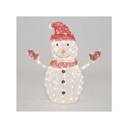 Decoro lotti 75863 pupazzo neve  led bicolor luce fissa