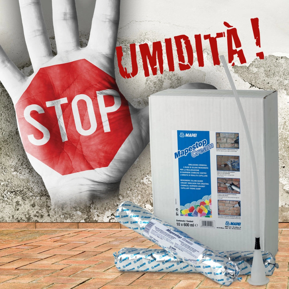 Mapei mapestop cream barriera chimica umidità risalita 600ml