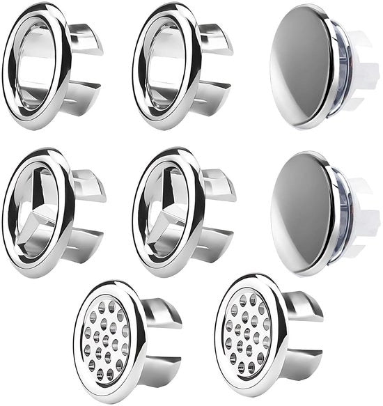 Raccordo per vasca da bagno - 8 pezzi - bagno/cucina - scarico vasca - coperchio lavabo - alta qualità plastica - sostenibile - scarico vasca