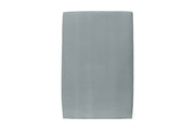 Testiera in tessuto in velluto grigio blu liscio L90 cm