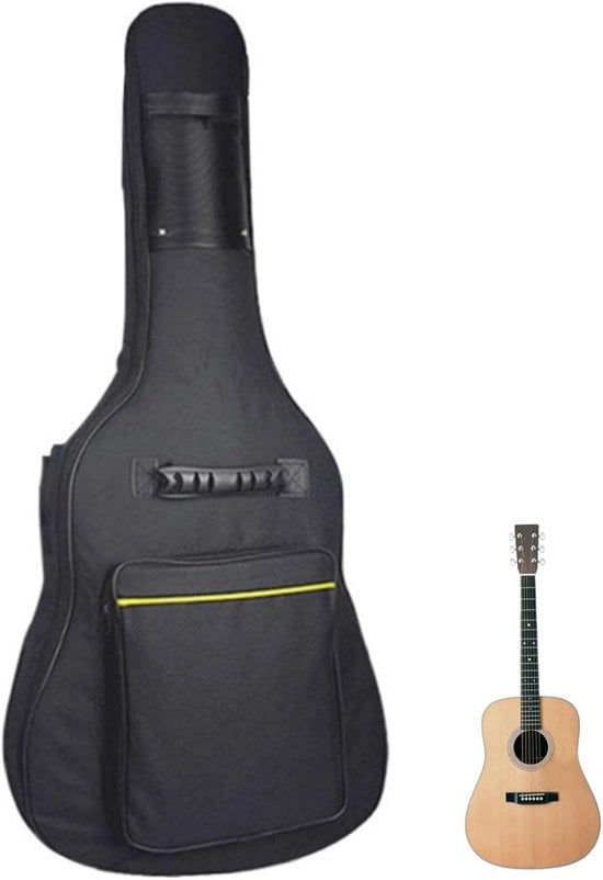 Tas Acoestico per Chitarra - Tas di Protezione per Strumenti - Impermeabile Oxford - 41 Pollici - Nero