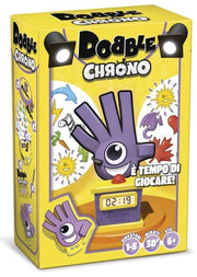 Asmodee - Dobble Chrono, Gioco da Tavolo per Tutta la Famiglia, 1-8 Giocatori, 6+ Anni, Edizione in Italiano, 8237