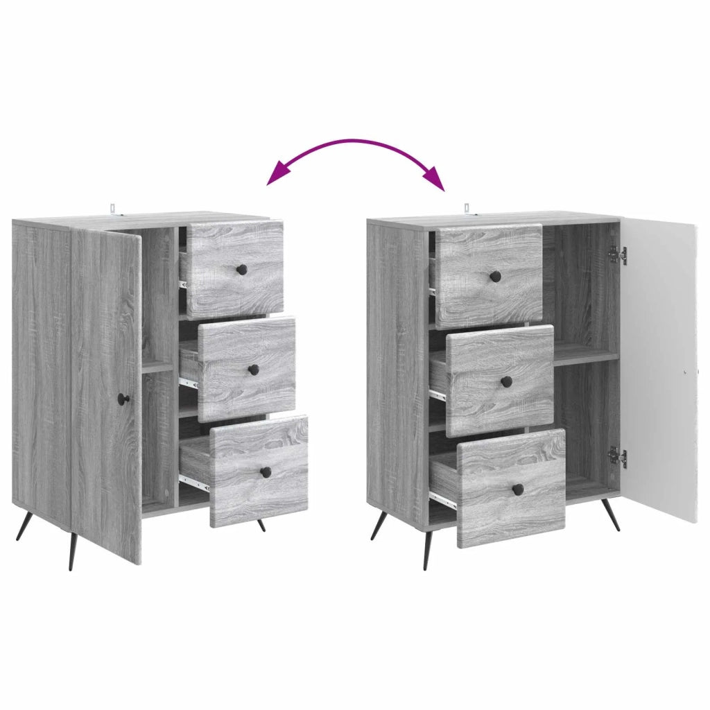 Credenza Grigio Sonoma 66 x 34,5 x 90 cm Legno ingegnerizzato 895551