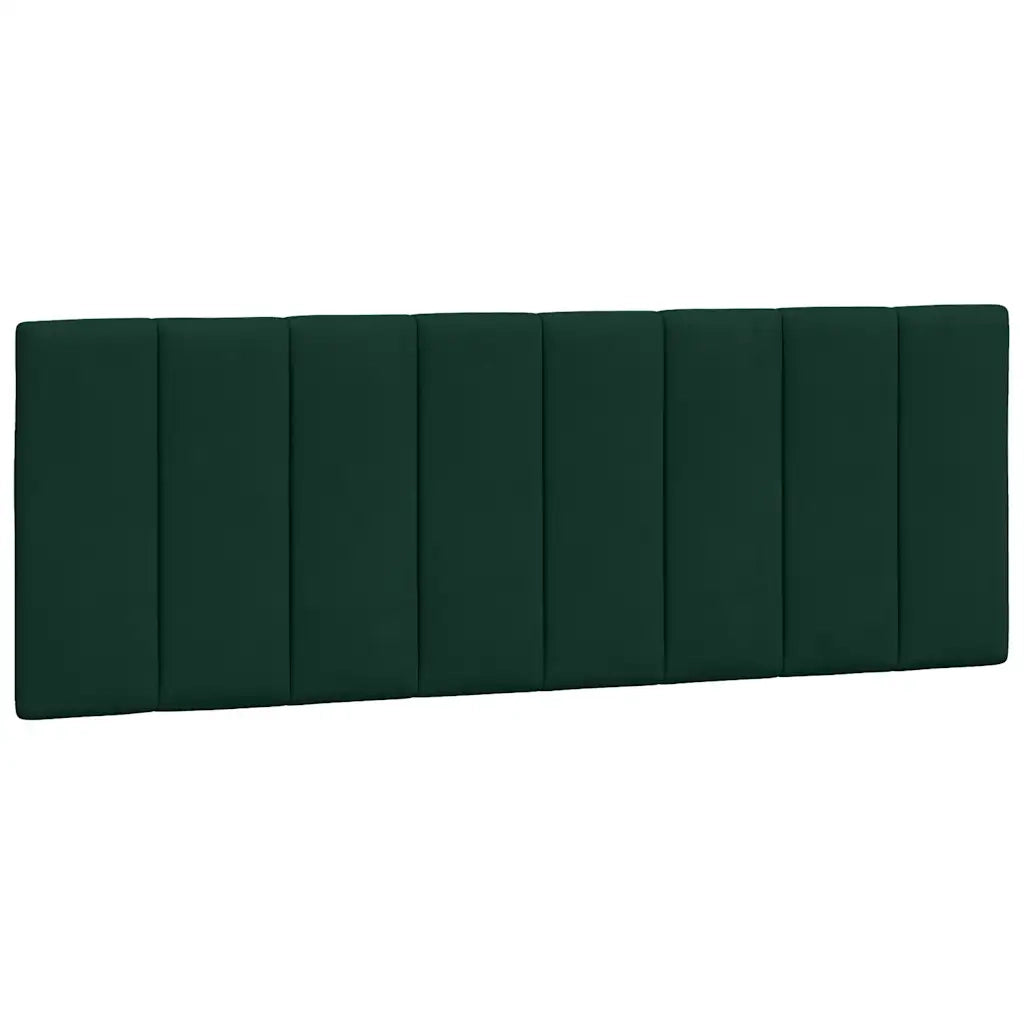 Letto con Materasso Hanko Verde Scuro 140x200 cm in Velluto
