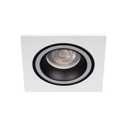 Faretto incasso quadrato bianco/nero Kanlux Feline GU10