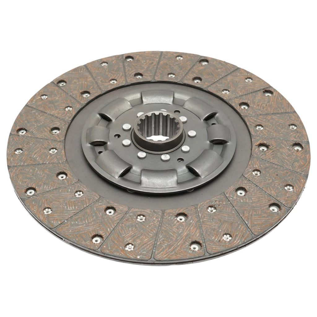 Disco frizione con ferodo e molla 16 scanalature per trattore forestale con motore Perkins