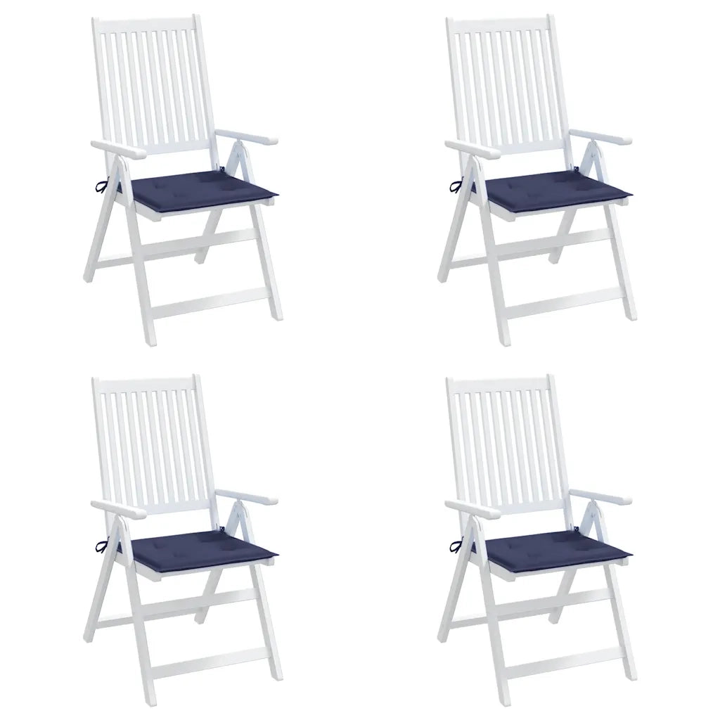 Cuscini per Pallet 4 pz Blu Marino 50x50x4 cm in Tessuto Oxford