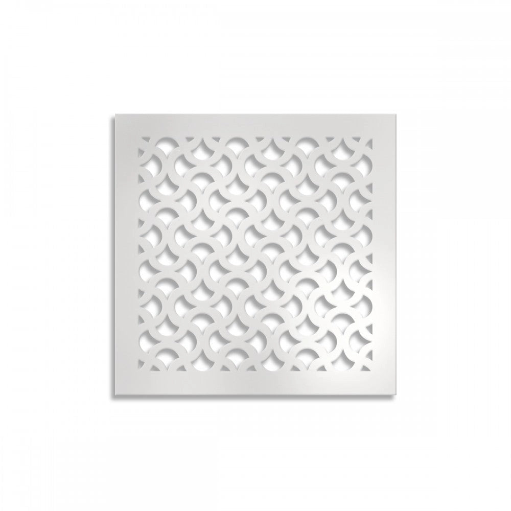 DROPS - Pannello in PVC traforato - Parasole Colore: bianco, Misura: 73x73 cm