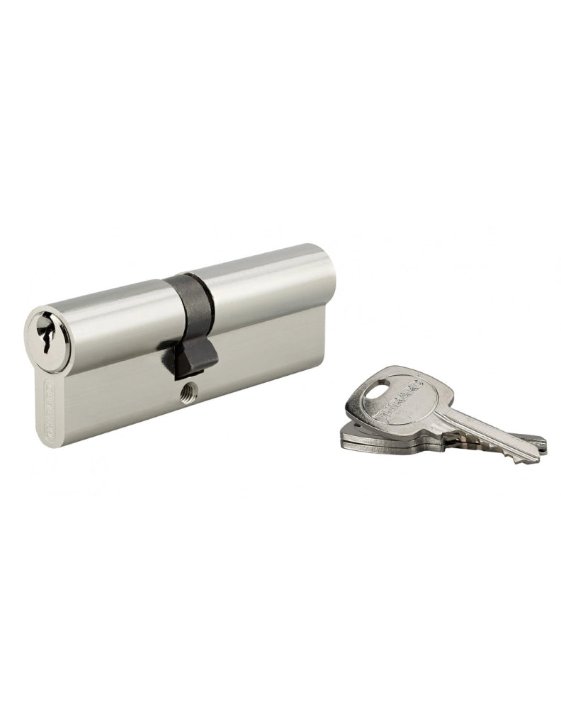 Cilindro europeo STD 40 x 50 mm nichelato, 3 chiavi – THIRARD