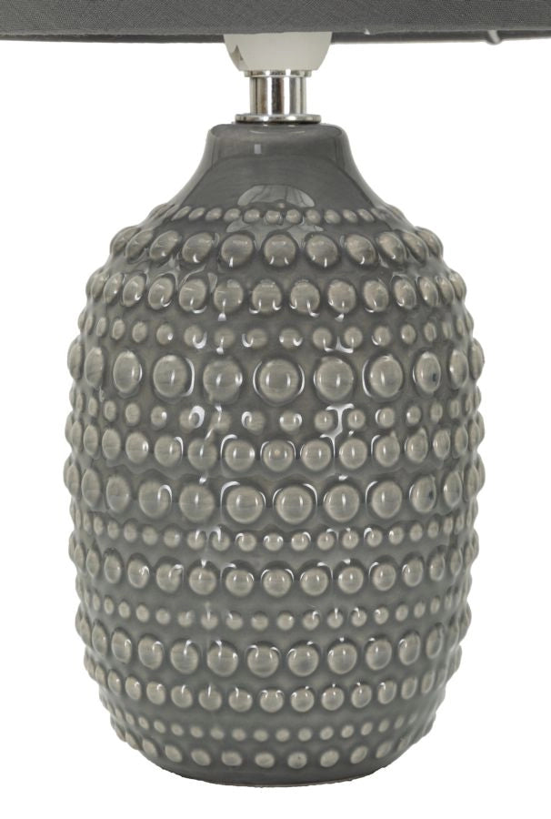 LAMPADA DA COMODINO POINTS GRIGIA CM Ø 15X30,5
