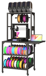 Supporto per Stampante 3D con Ripiano Filamento e Ruote ¨C MINIMAL ¨C Piano di Lavoro T