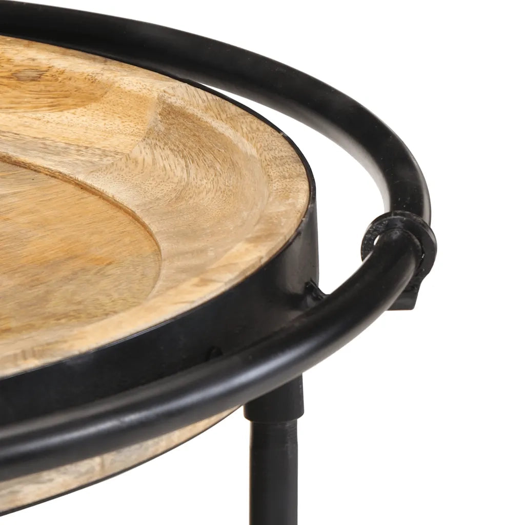 Tavolino da Salotto Ø55x60 cm in Legno Massello di Mango 4013511