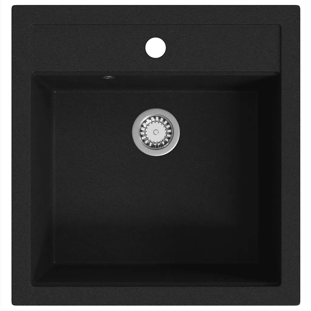 Lavello da Cucina in Granito Vasca Singola Nero CFW9227821