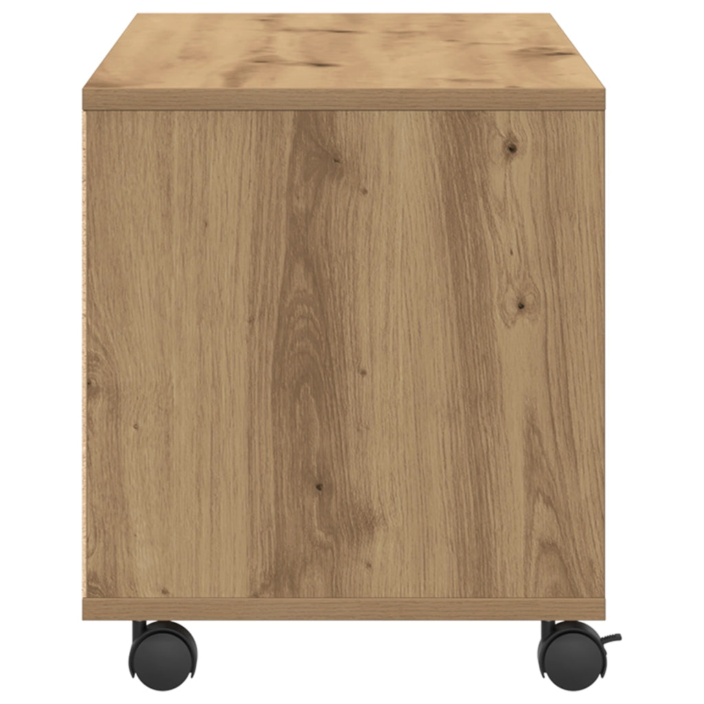 Mobile TV  in Rovere Artigianale 90x35x35 cm in Legno Ingegnerizzato