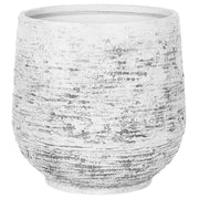 Vaso per piante fioriera in fibra di argilla grigio chiaro per esterni 48 x 53 cm per tutte le stagioni