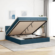 Struttura Letto Pouf con Materasso 180x200 cm in Velluto