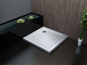 Piatto doccia ultraflat in acrilico alto 5cm (quadrato) - Misura: 80 x 80 x 5h