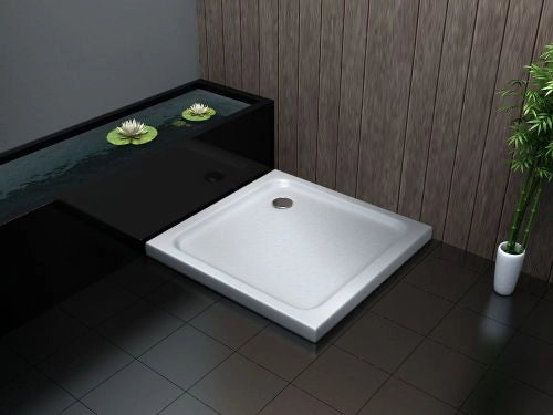 Piatto doccia ultraflat in acrilico alto 5cm (quadrato) - Misura: 80 x 80 x 5h