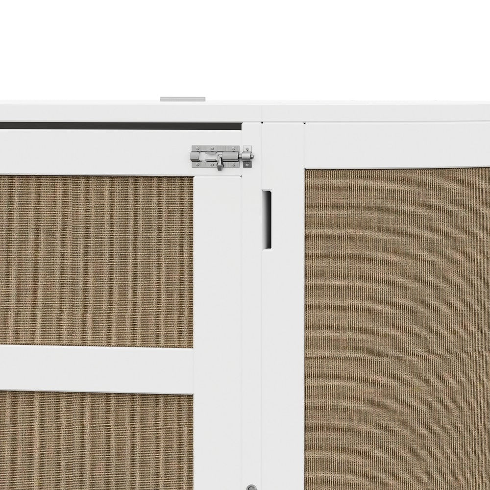 Letto a Scomparsa Verticale con Rete a Doghe e Vani ¨C MINIMAL ¨C Bianco 140x200