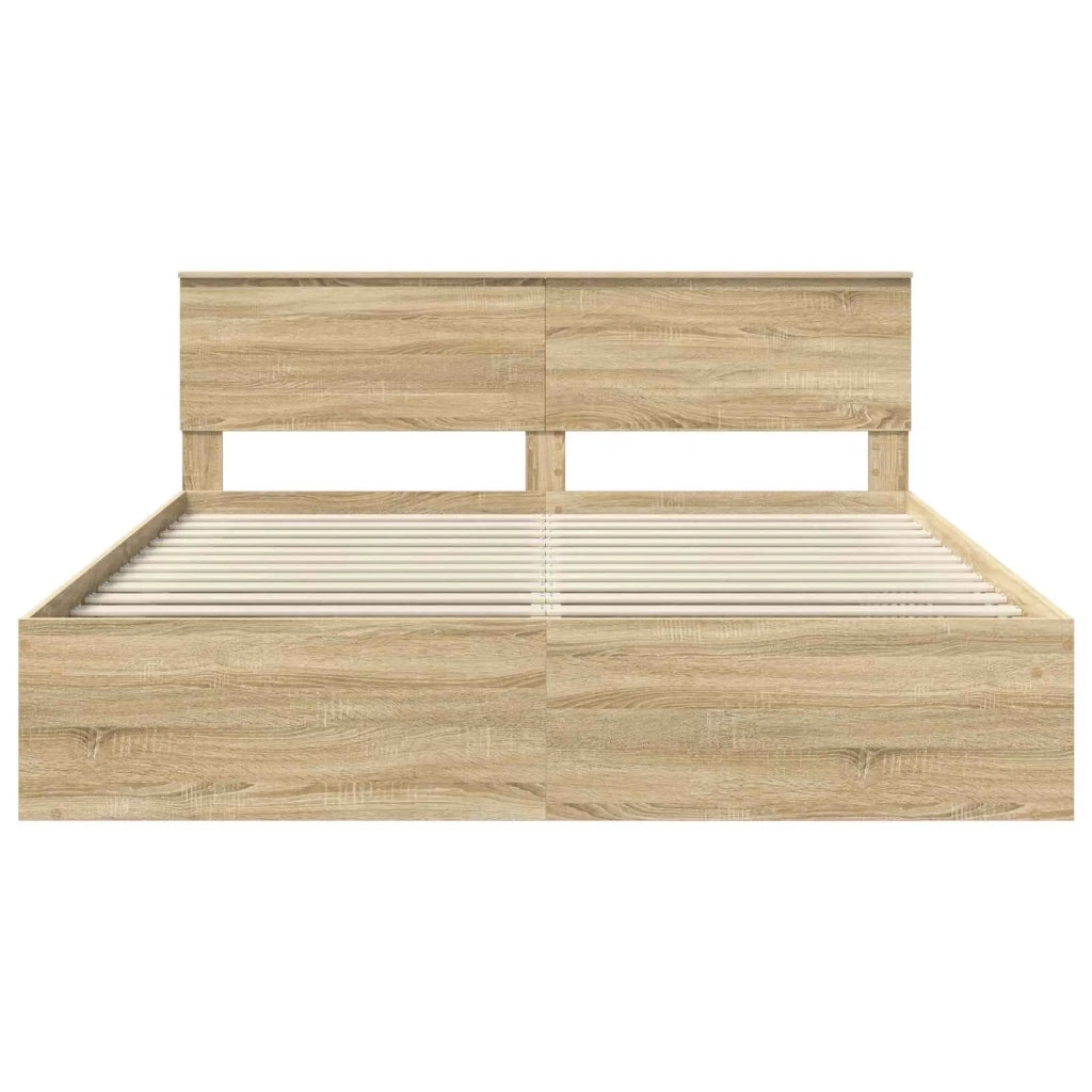 Struttura del letto Sonoma 180 x 200 cm Legno multistrato