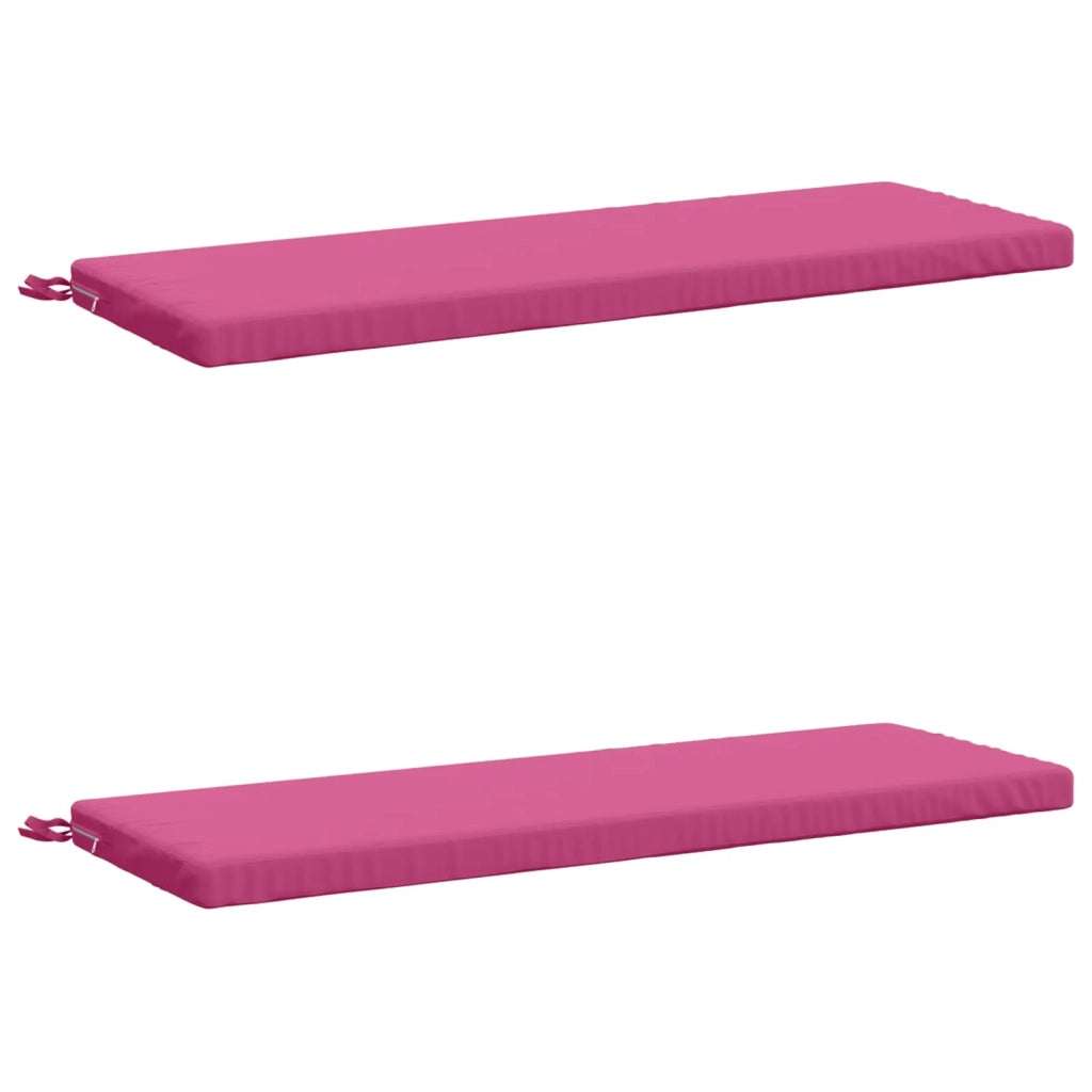 Cuscini per Panchina a 2 Pezzi SOEST 2 pz 100% Poliestere Rosa 948839