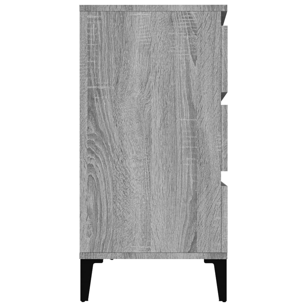 Buffet credenza cassettiera armadio mobile contenitore organizer cucina soggiorno salotto Sonoma 60 x 35 x 70 cm legno ingegnerizzato grigio 02_0036393