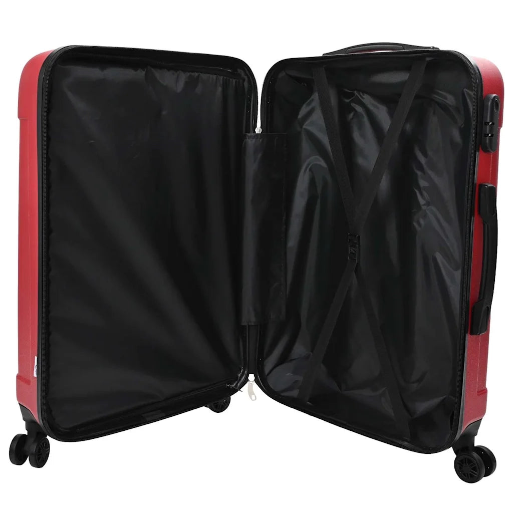 Valigia con blocco 3 pz Rosso 50 x 31 x 78 cm Plastica ABS CFW7280760