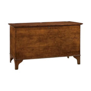Cassapanca arte povera con serratura legno tinta noce 137x57x80 (2135) - Mobili 2G