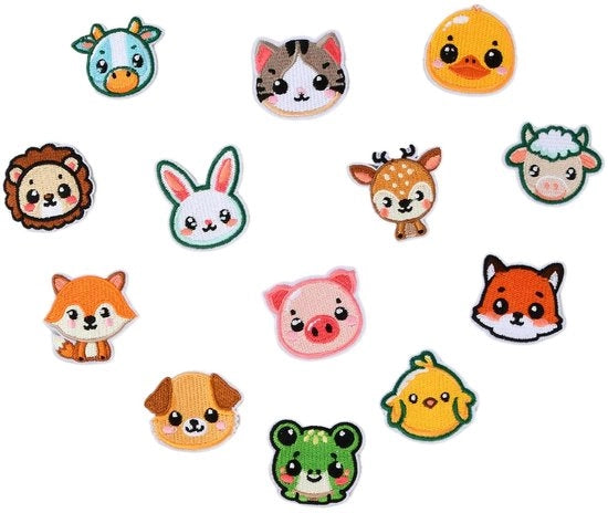 13 pezzi di patch per bambini da applicare a mano, patch per abbigliamento, jeans, maglietta, giacche, applicazioni DIY per riparare o decorare