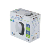 12 W Wall LED Light Light Black Round 3000K