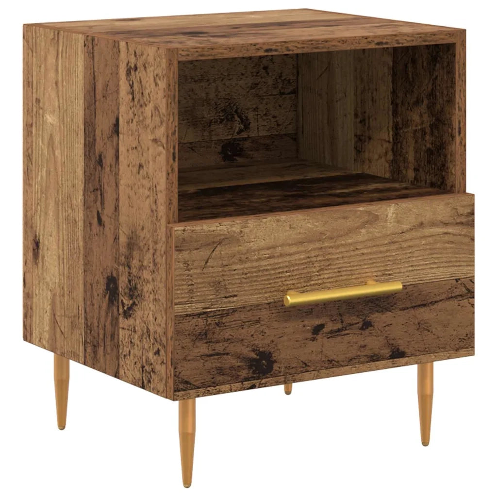Comodino-Tavolino da notte Marrone 40 x 35 x 47,5 cm Legno multistrato 434136