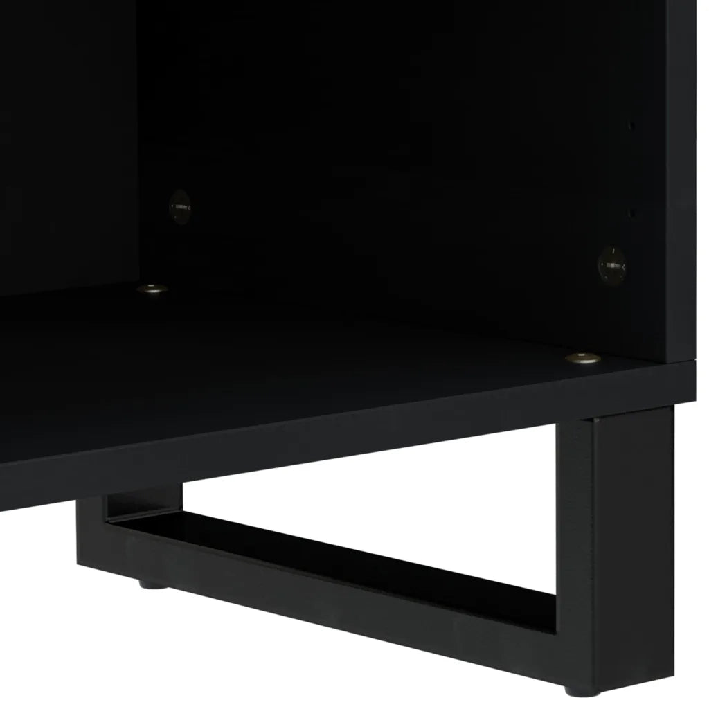 Mobile TV 80x33x46cm Legno Massello Mango e Legno Multistrato 351962