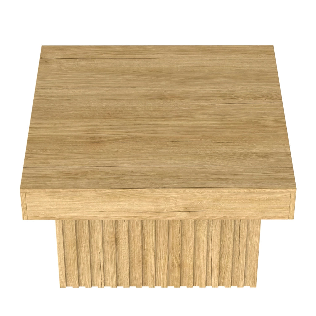 Tavolino da caff¨¨ in legno elegante - Zephmum- 79x79x46 cm- Design moderno e robusto