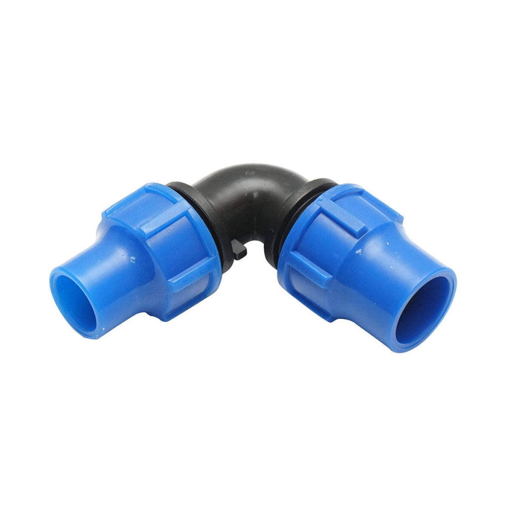 Gomito di compressione ridotto D20x16mm per sistemi di irrigazione