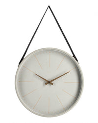 Orologio da Muro 40x6x66 cm Timeline in Legno Tortora