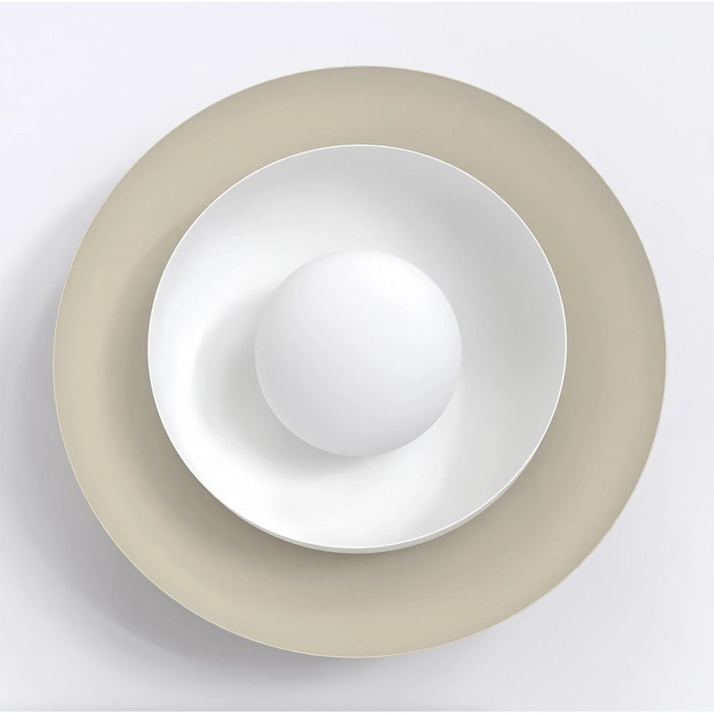 Lampada da parete Poppi in acciaio moka e vetro