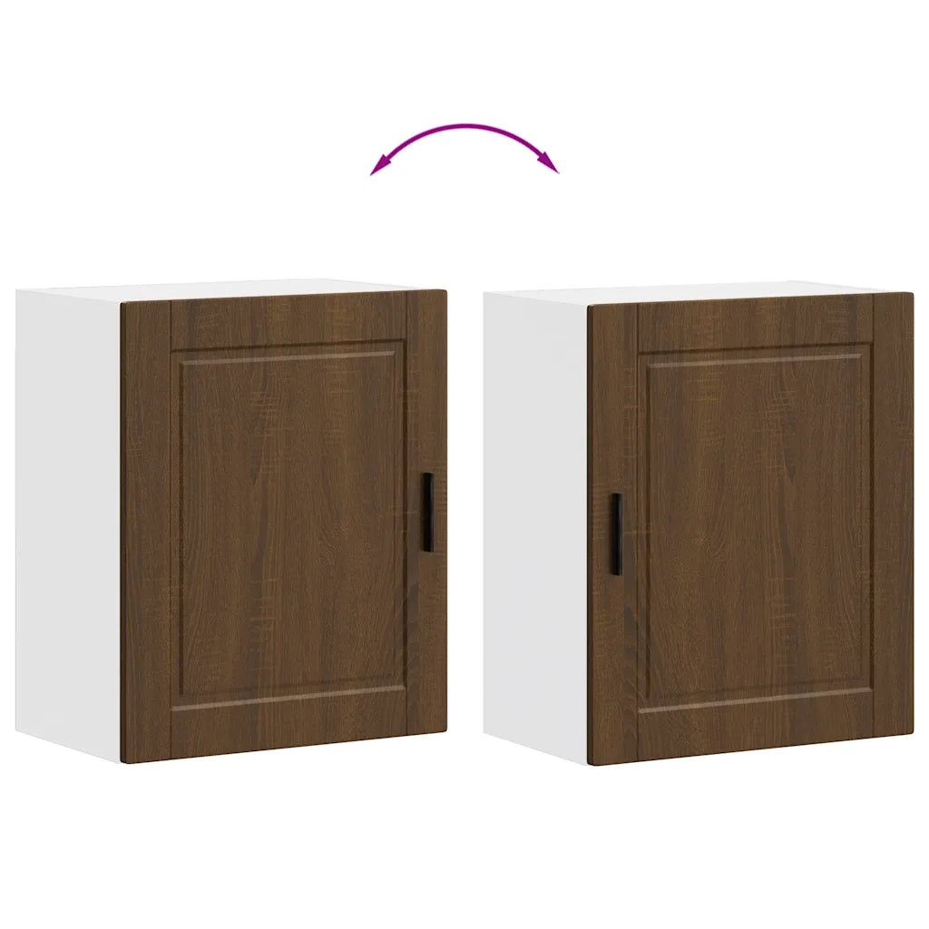 vidaXL Pensile da Cucina Porto Rovere Marrone in Legno Multistrato