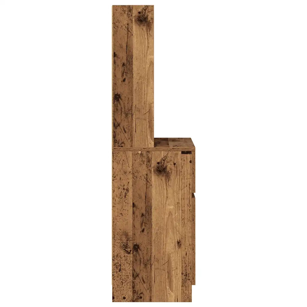 Comodino Legno Antico 39x35x125 cm in Legno Multistrato 861317