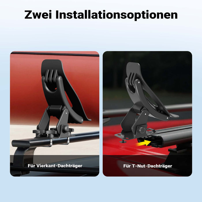 Porta kayak da auto Porta canoa 4 pezzi Supporto per tetto auto