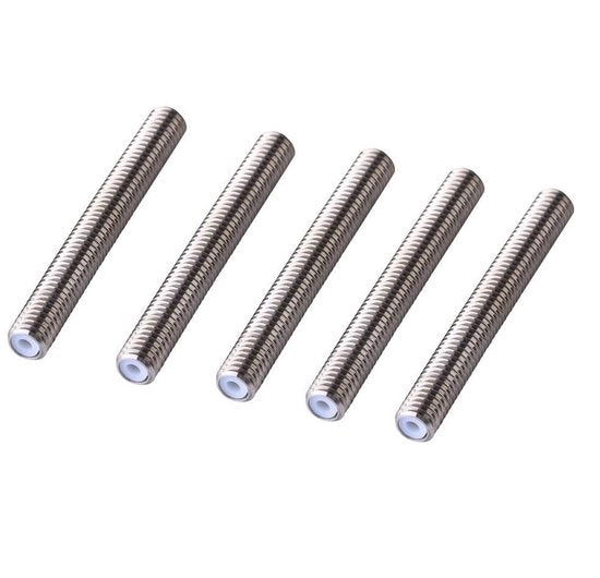 Set di tubi in acciaio inossidabile con guaina PTFE - 5 pezzi - adatti per extrusore 3D - M6 1,75 mm - materiale duraturo - componenti per stampante 3D