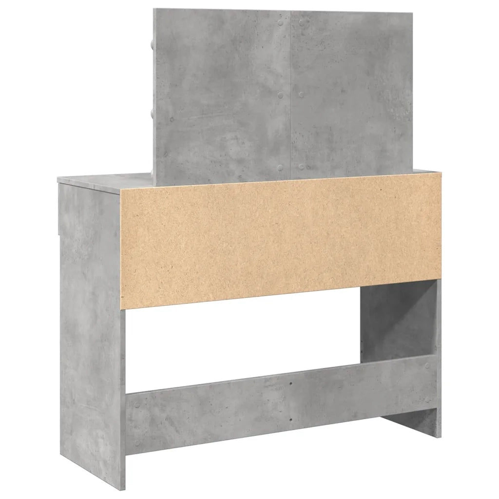Toeletta con LED Grigio Cemento 100x40x120 cm