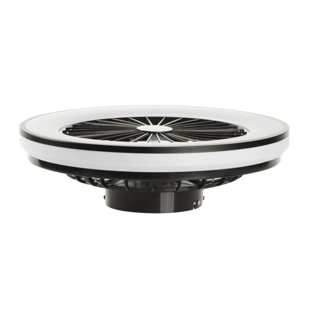 Plafoniera LED CCT con ventilatore PLAVE nera Kanlux 38033