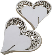 Tabella di benvenuto a forma di cuore - 50 pezzi - Carta per confezioni - Carte da tavola - Decorazione di matrimonio - Decorazione di vino - Carte da tavola per la cena