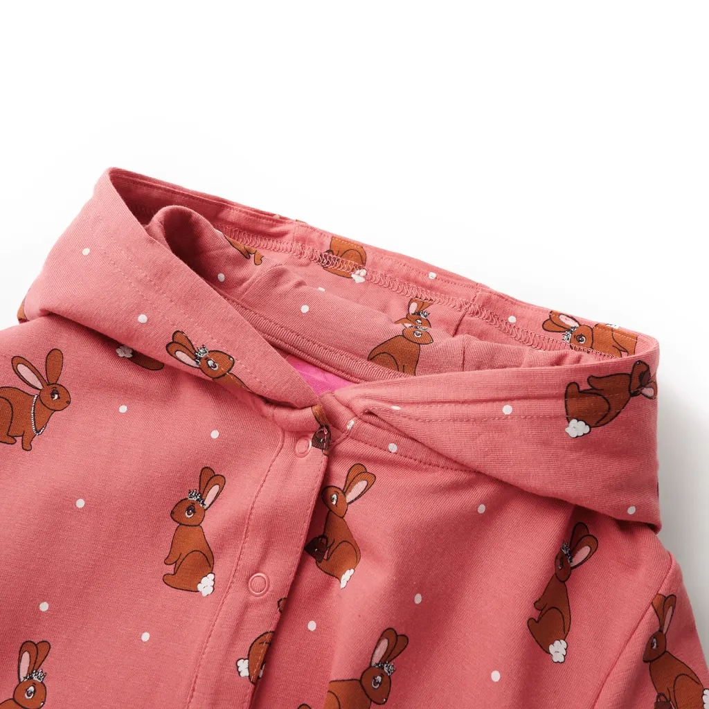 Tutina con Cappuccio da Bambina Rosa Antico 92 CFW9427281