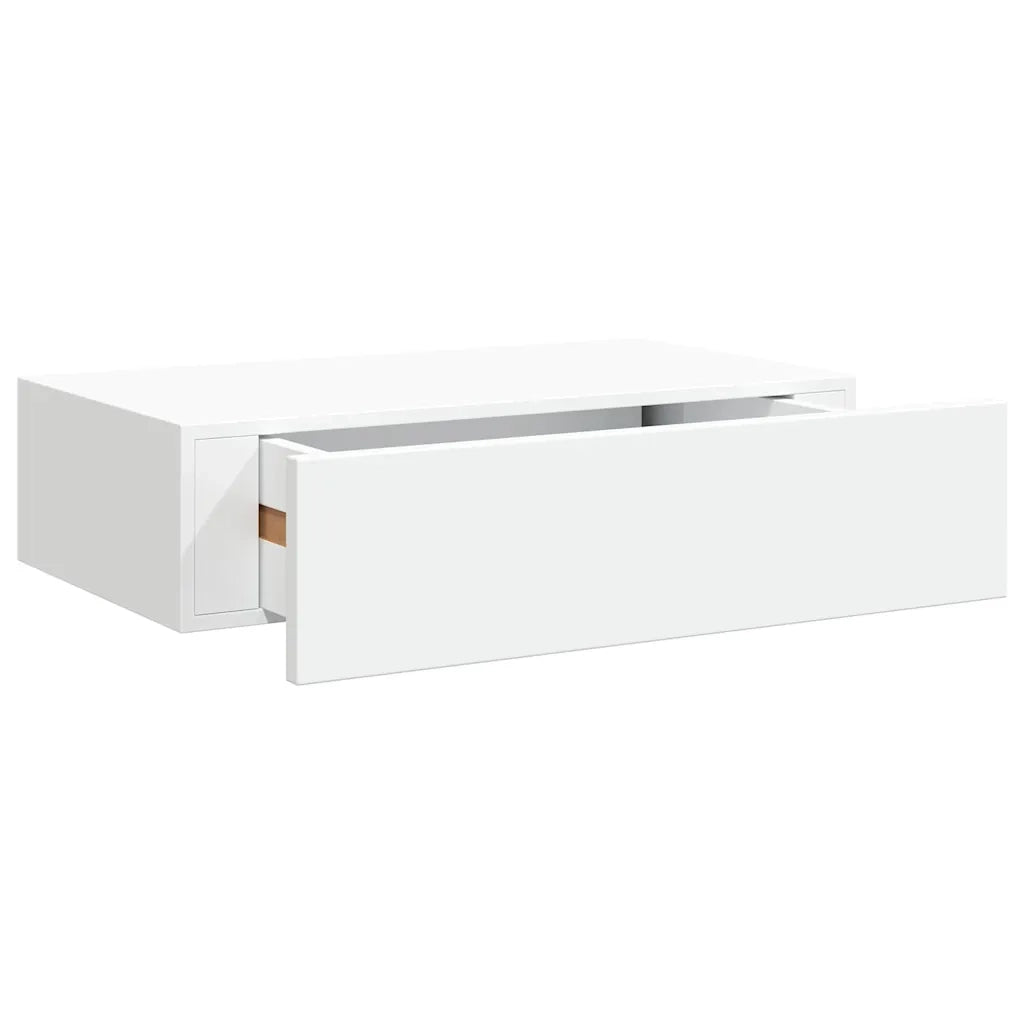 Scaffale con Cassetti da Parete Bianco 40x23,5x10 cm in MDF 330241